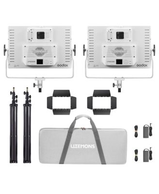 Litemons LP1200Bi Bi-Color LED 120W 2-Light Panel Kit