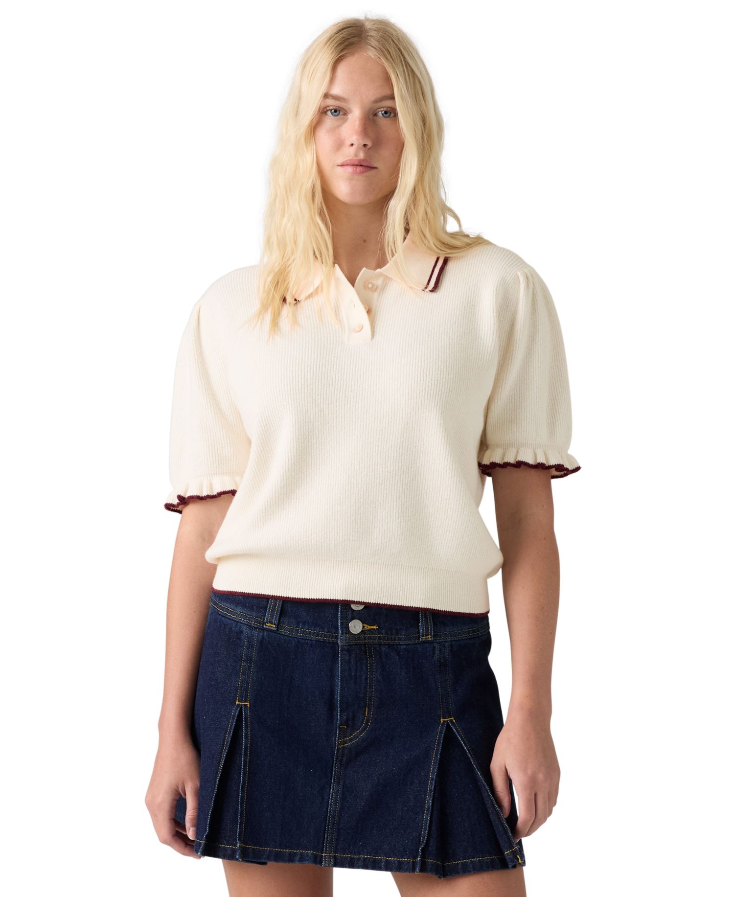 Premium Women's Short-Sleeve Pull-On Polo Shirt
