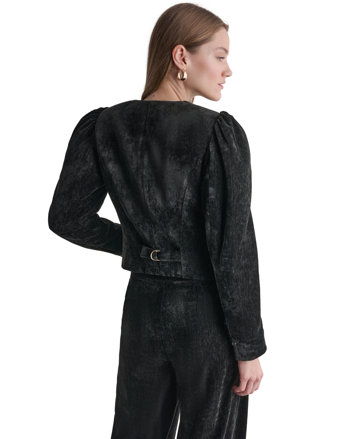 Bcbg Women's Velvet Cropped Jacket