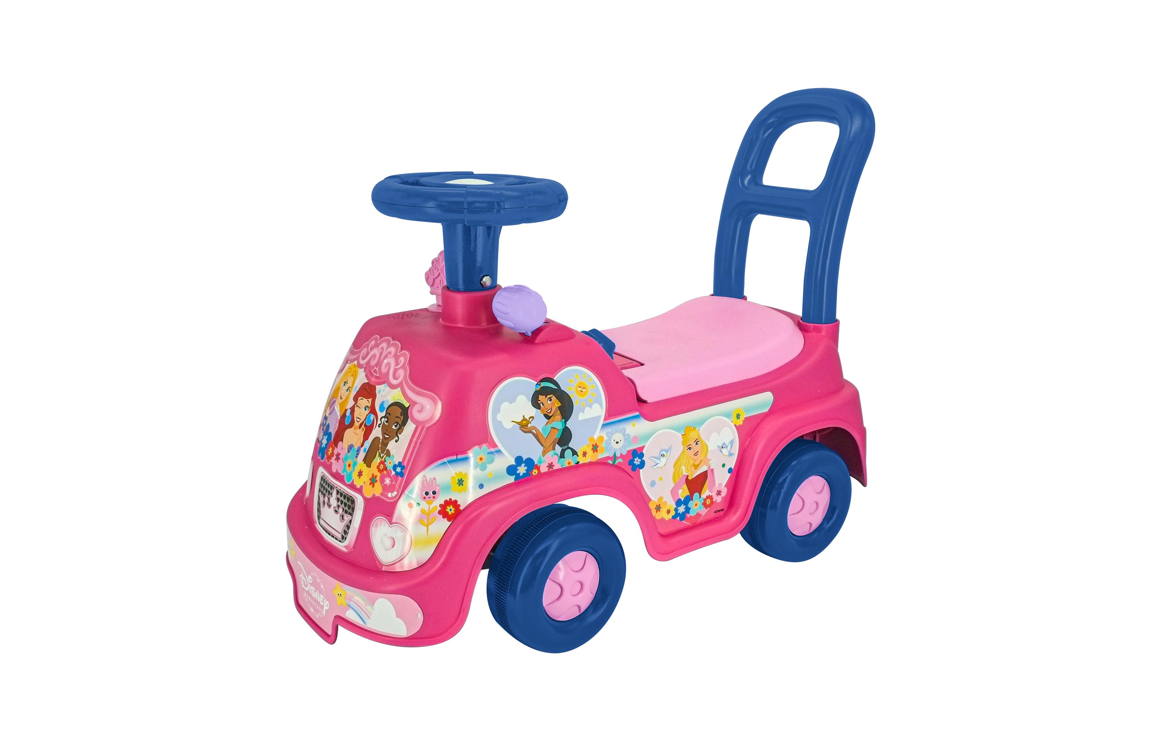 Kiddieland Lights N' Sounds Adventure Ride-On, Disney Princess, Interactive Lights and Sounds, Ages 1-3