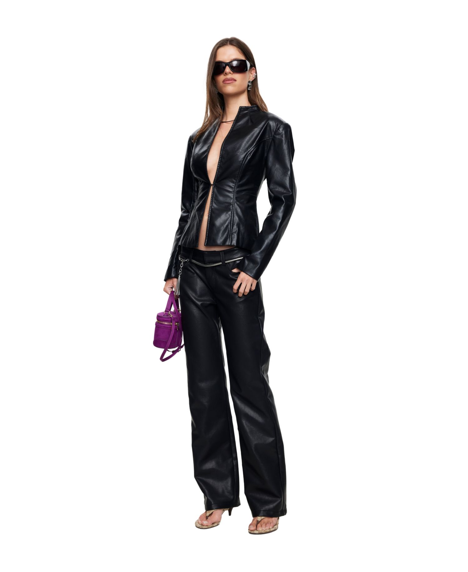 Women's Cosmopolitan Faux Leather Short Jacket