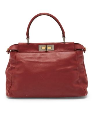 Women's Peekaboo Medium Leather Top Handle Bag
