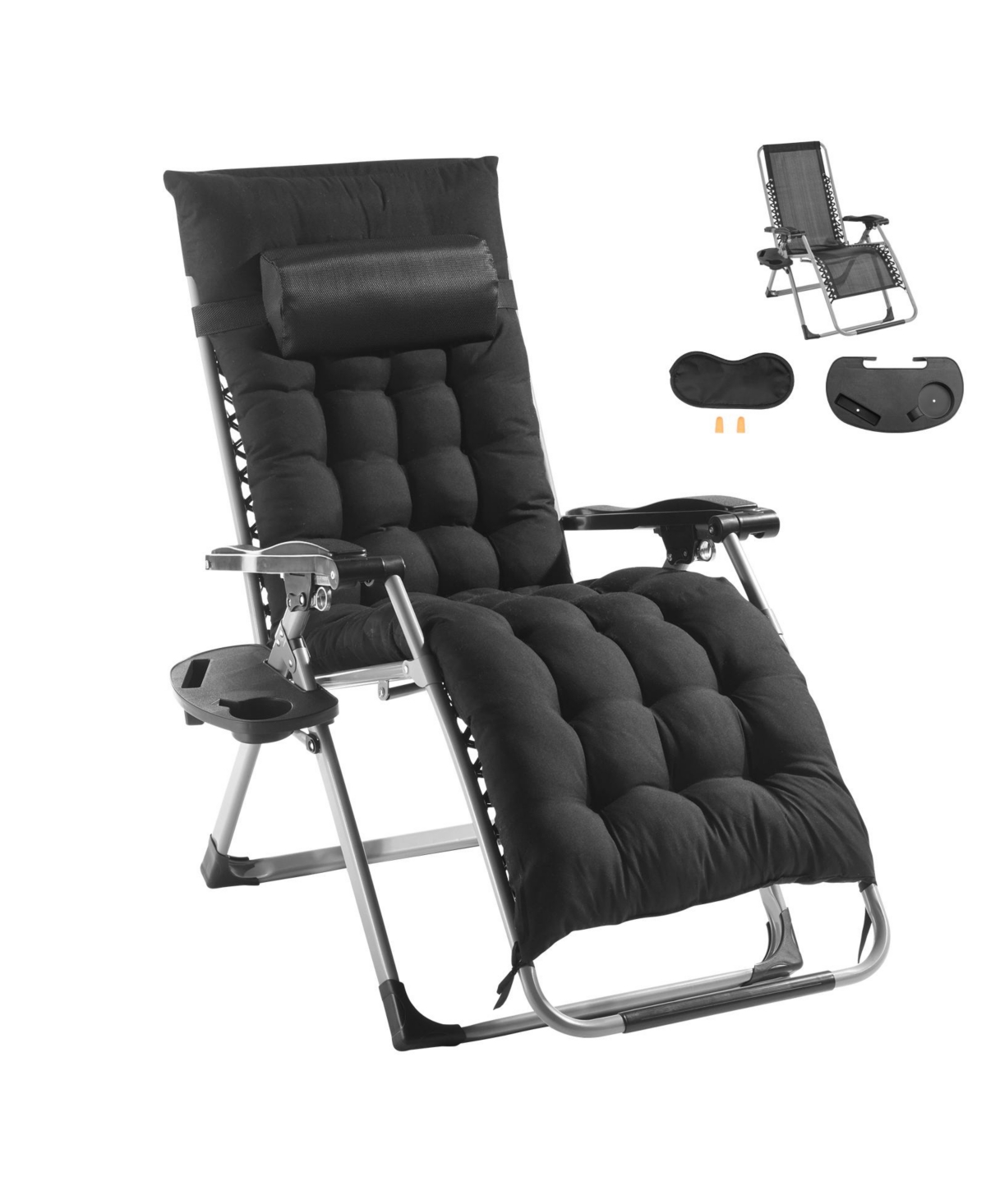 Vevor Zero Gravity Chair 26 Zero Gravity Recliner Lounge Chair Indoor and Outdoor