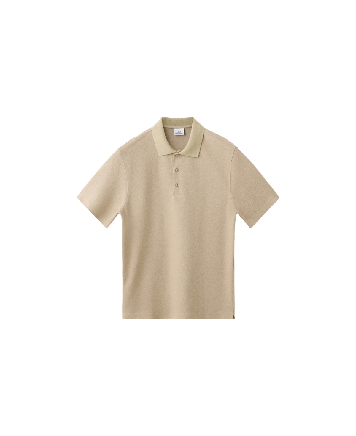 Mango Men's Essentials Slim-Fit Pique Cotton-Blend Polo Shirt
