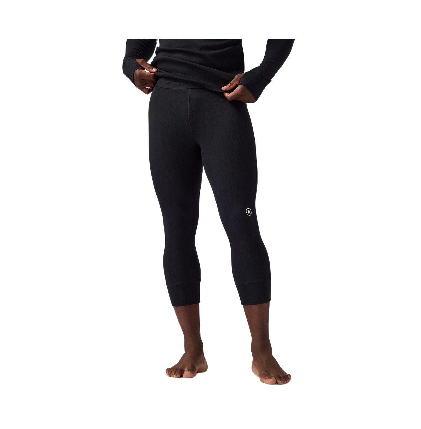 Мужские кальсоны Backcountry BGA Cedars RWS из мериноса, средней плотности, длиной 3/4, цвет: Чёрный — фото 1