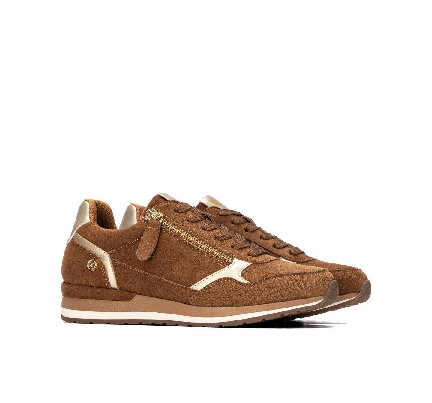 Женские кроссовки XTI Casual Suede, цвет: Верблюжий — фото 4