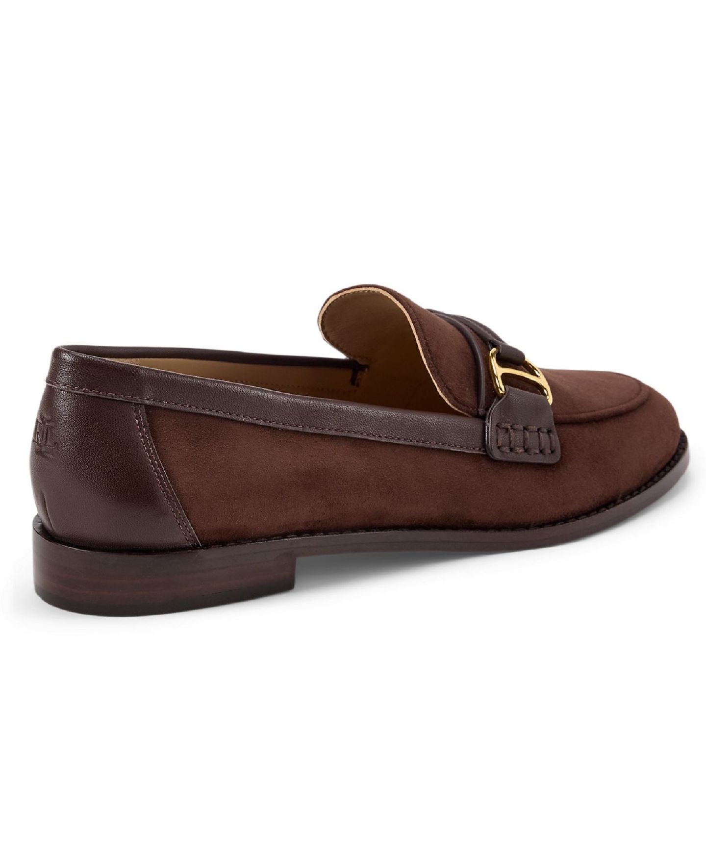 Женские туфли Lauren Ralph Lauren Tasha Leather Slip-On, цвет: Каштановый коричневый замшевый — фото 3