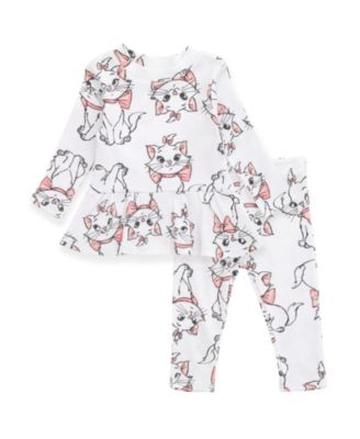 Marie Girls' Ribbed Long Sleeve Tee and Pants Set