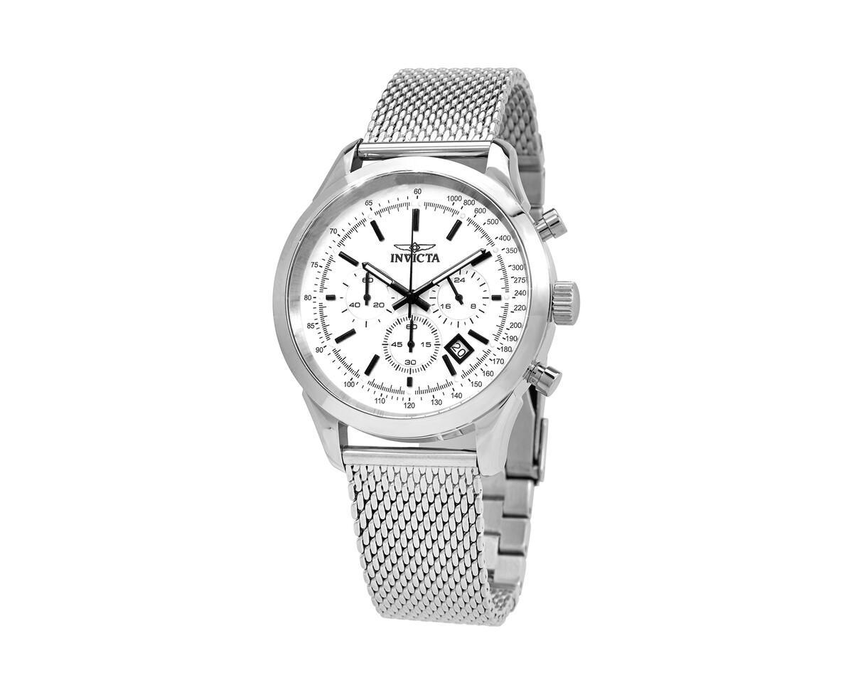 Invicta Speedway 25222 Men's 45mm Quartz Chronograph Watch - Silver