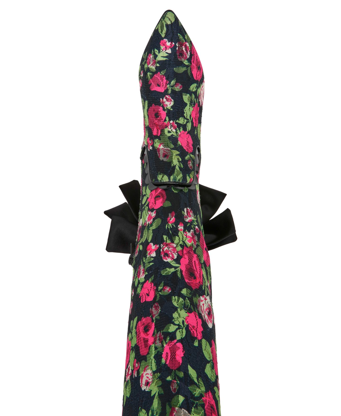 Женские ботинки Betsey Johnson Vespar Knee-High Pointed Toe Stiletto, цвет: Чёрный / Розовый — фото 4