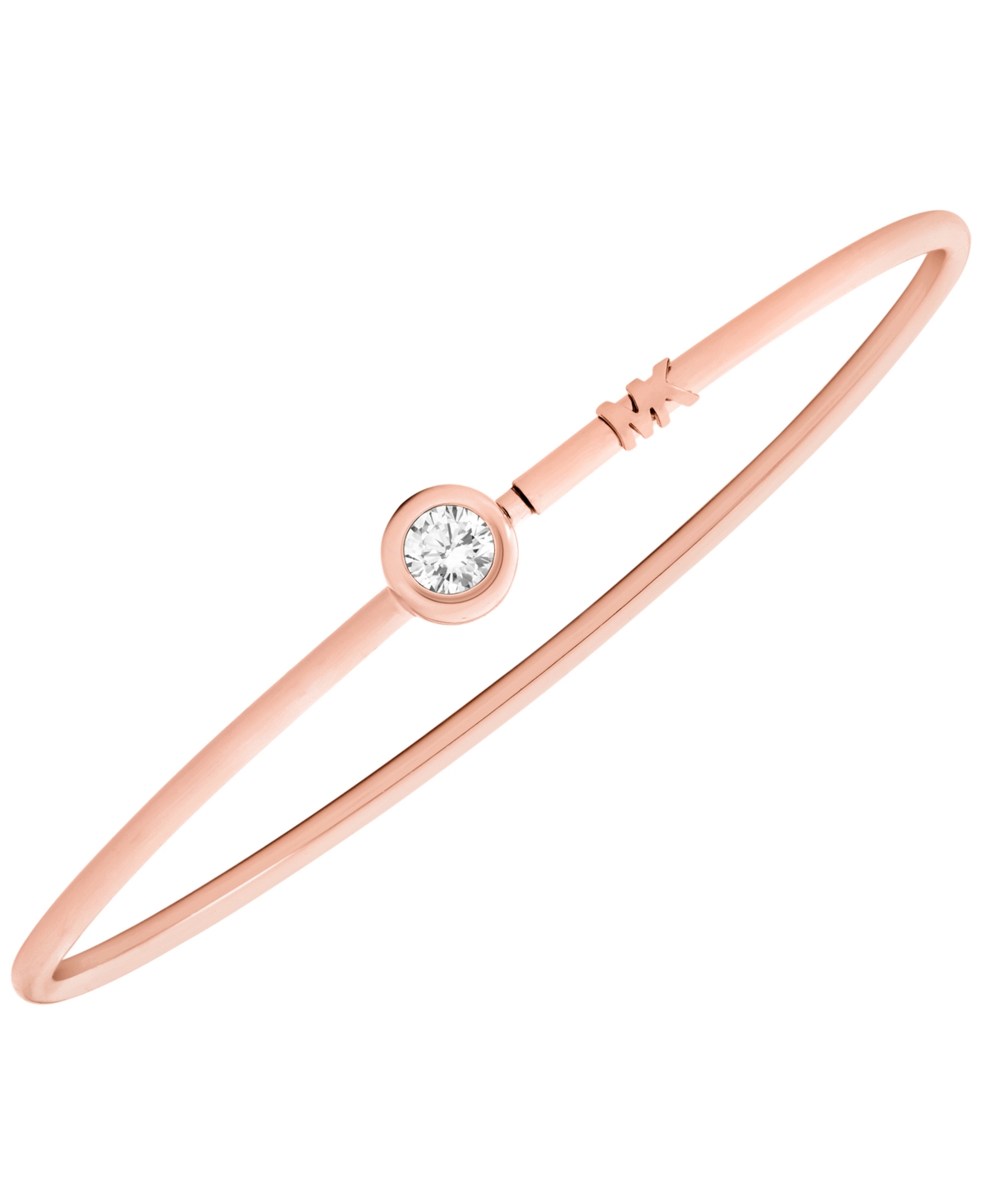Michael Michael Kors Solitaire Wire Bangle Bracelet - Rose Gold