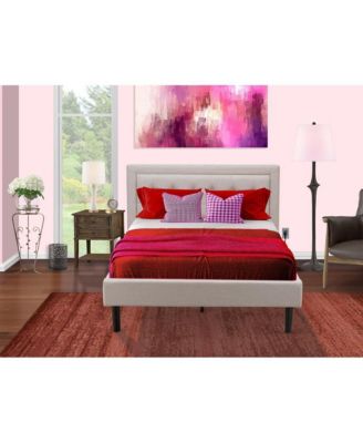 FN08F-1VL07 2-Piece Fannin Full Size Bedroom Set with 1 Mid Century Bed and a Modern Nightstand