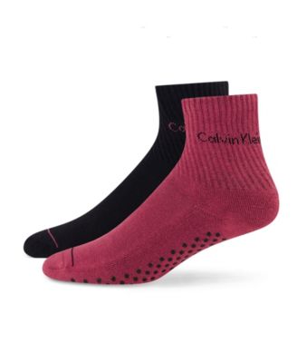 Women's Non-Slip Cushioned Athletic Socks, 2-Pack