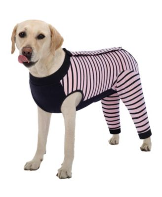 Soft Recovery Onesie Surgical Suit with Rear Leg Sleeves and Abdominal Coverage for Dogs