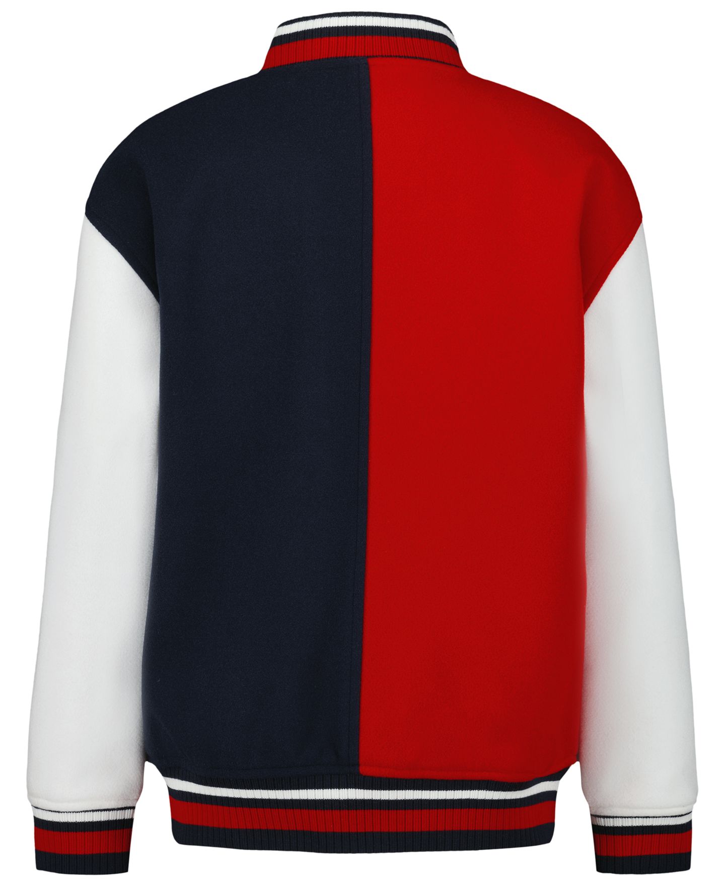 Куртка Tommy Hilfiger Striped-Ribbed Colorblock Bomber для мальчиков, цвет: Красный — фото 7