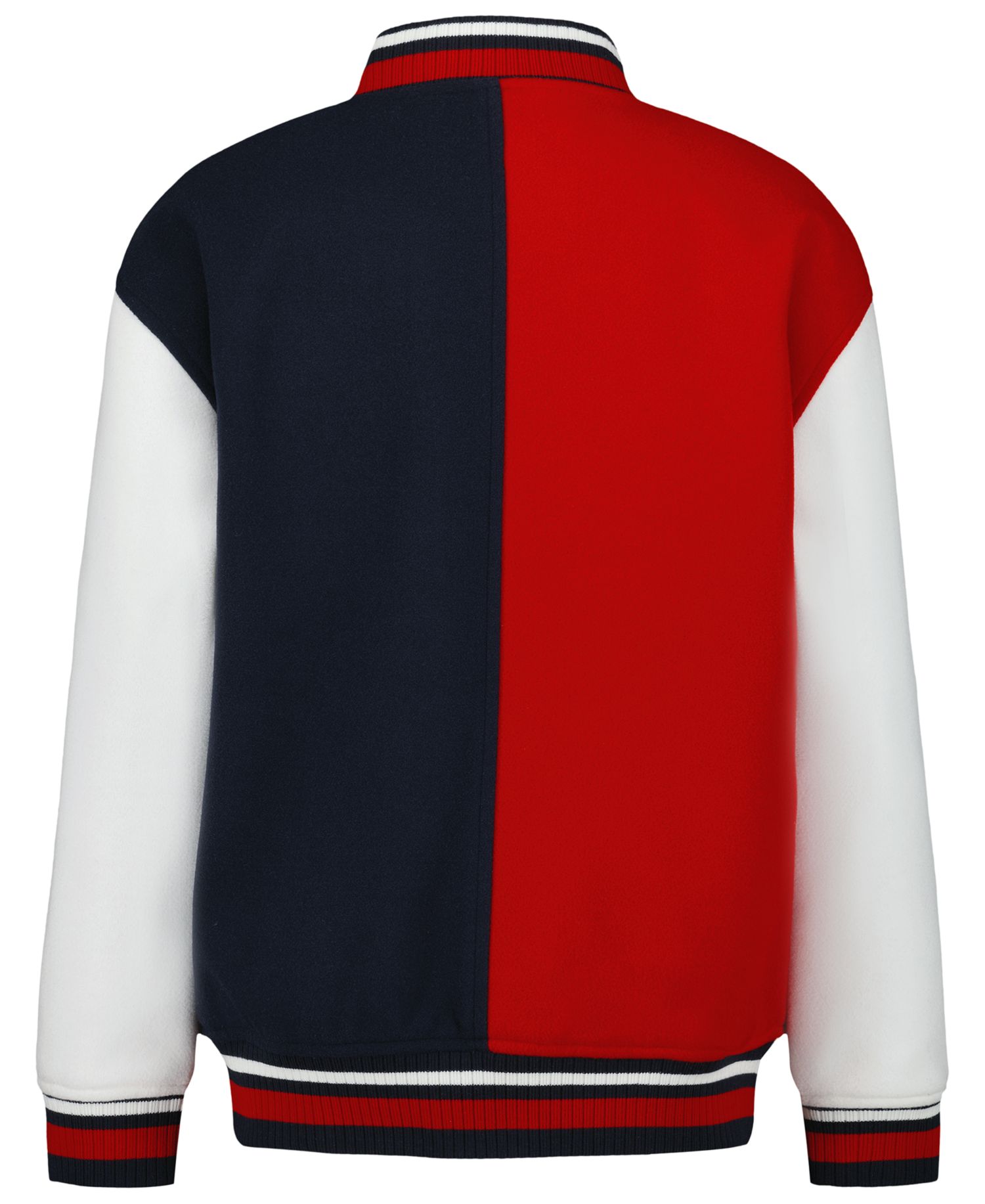 Boys' 8-20 Striped-Ribbed Colorblock Bomber Jacket