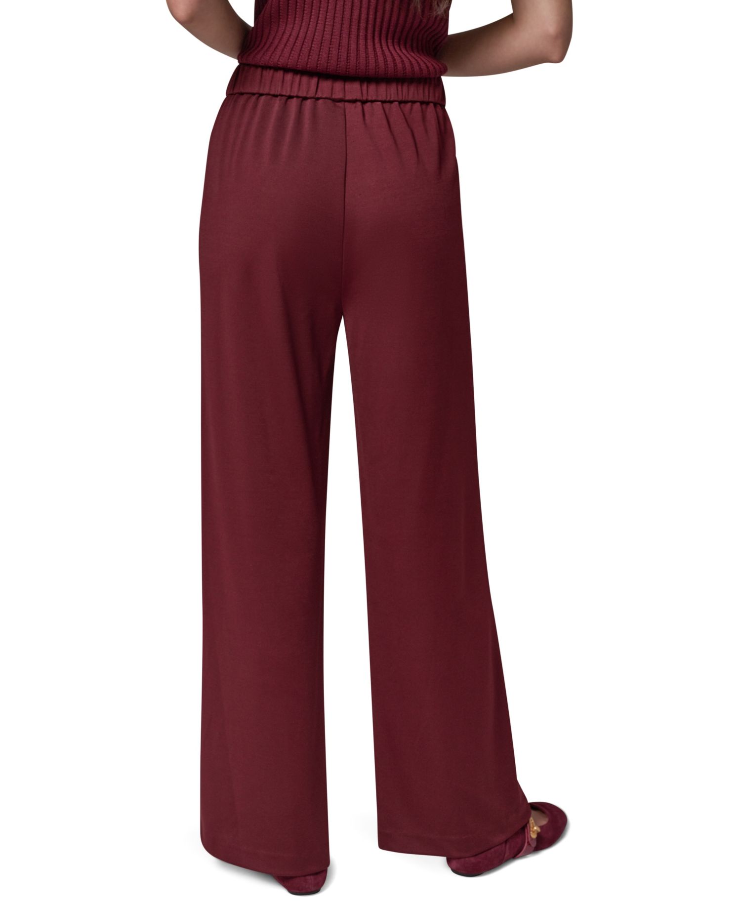 Women's Straight-Leg Pull-On High-Rise Pants
