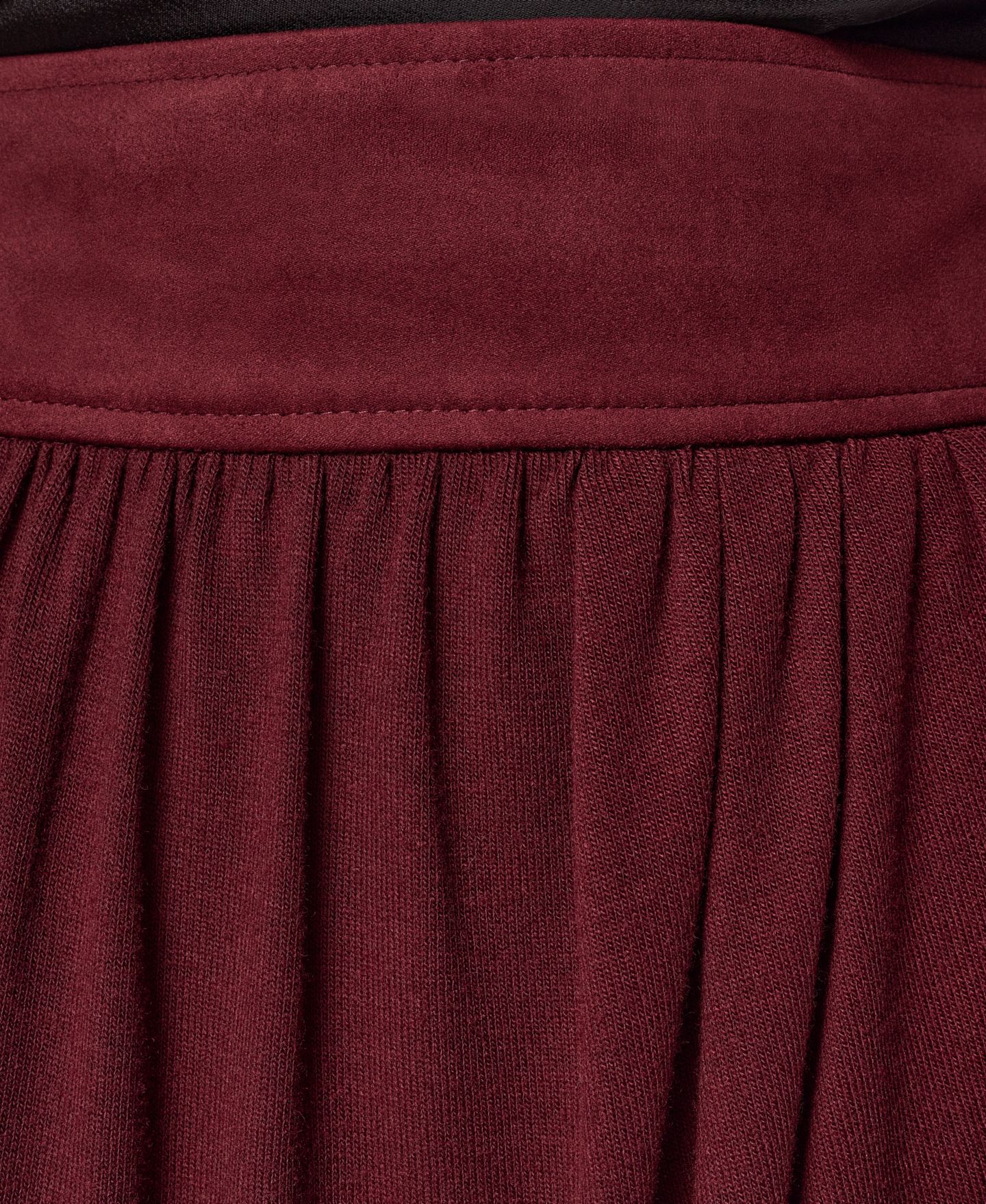 Женская юбка Donna Karan New York High-Waisted Midi Wrap, цвет: Чёрный вишнёвый — фото 11