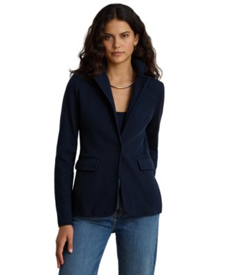 Women's Cotton-Blend Sweater Blazer