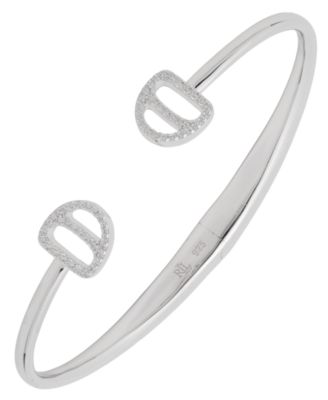 Cubic Zirconia Equestrian Cuff Bracelet