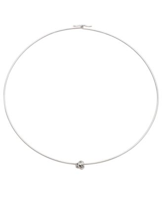Sterling Silver Collar Knot Necklace
