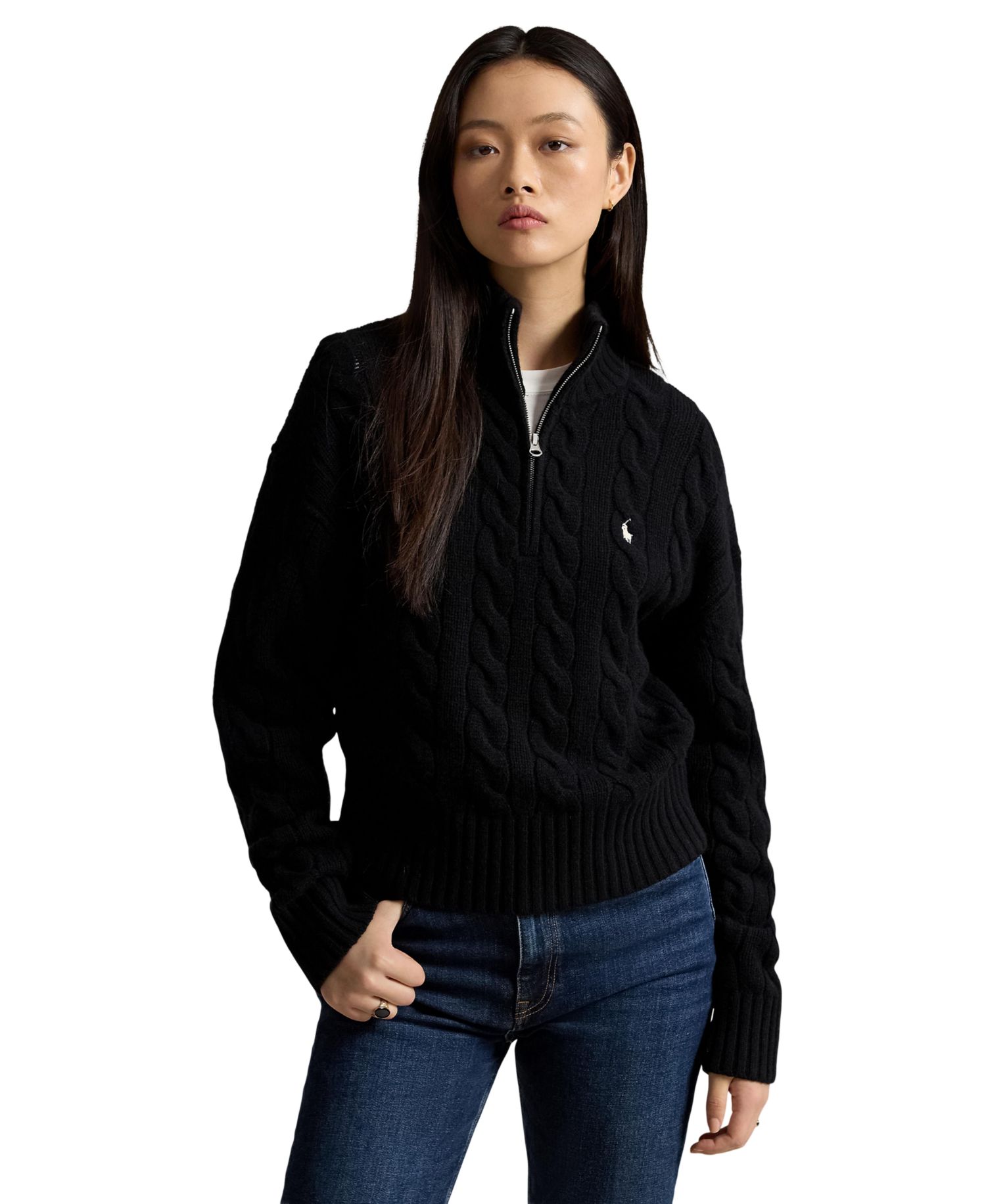 Women's Wool Cashmere Long-Sleeve Sweater