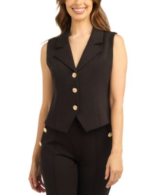 Juniors' Scuba Collared Button-Front Vest