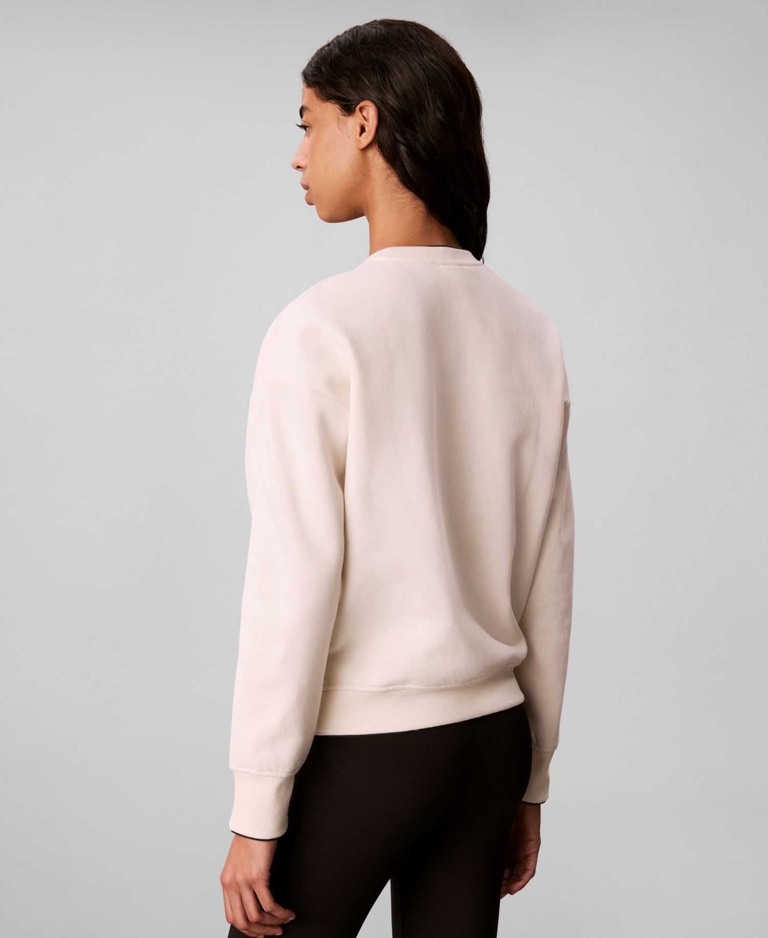 Women's Piped Crew Long-Sleeve Sweatshirt