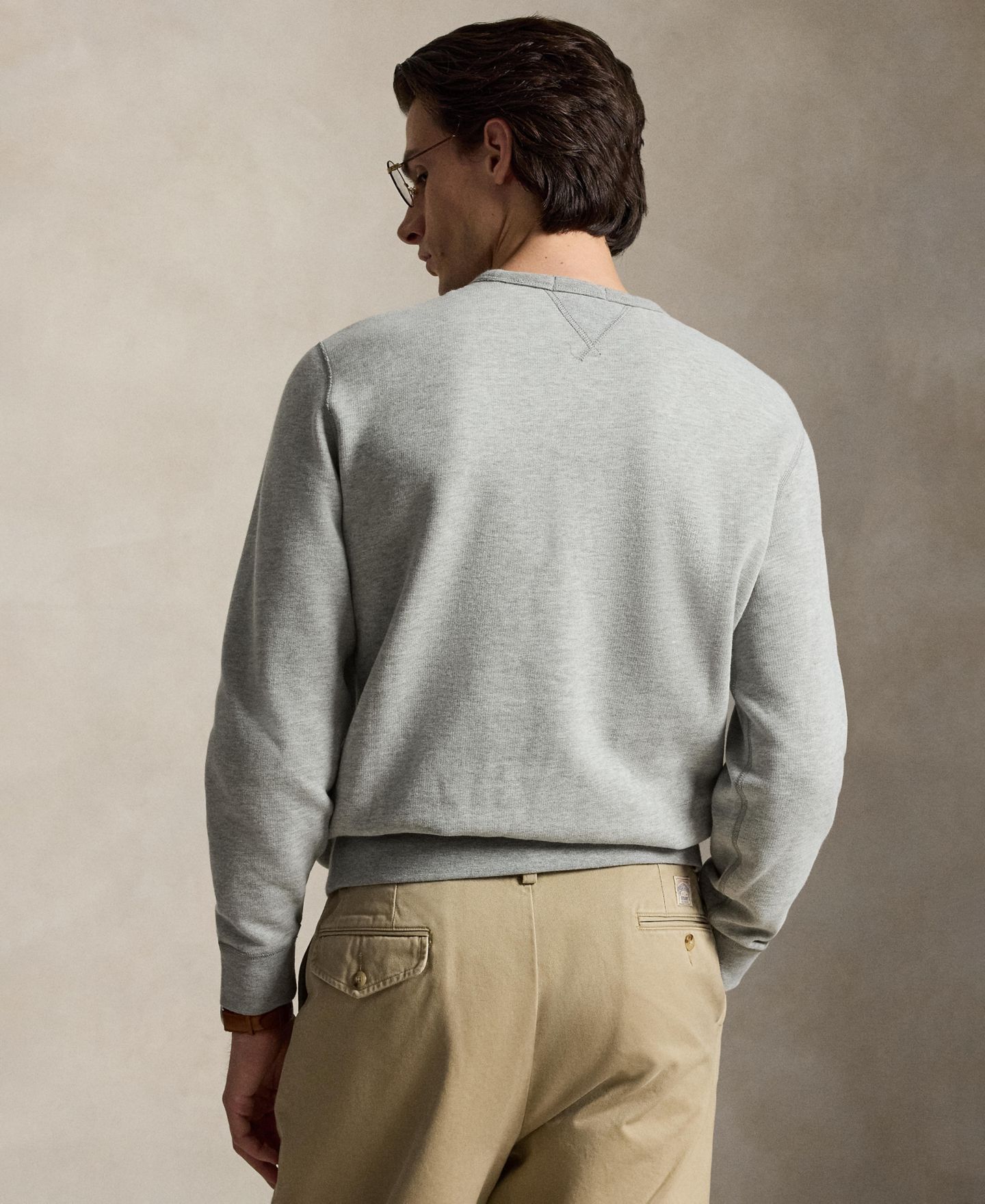 Мужская толстовка Polo Ralph Lauren RL Fleece, цвет: Меланжевый — фото 4