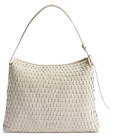 Женская сумка Sam Edelman Petty Extra-Large Leather Shoulder Handbag, цвет: Белый