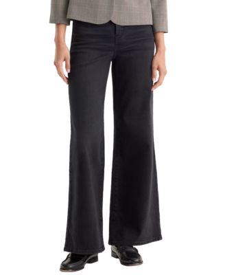 Women's Good Waist High-Waisted Palazzo Ankle Jeans