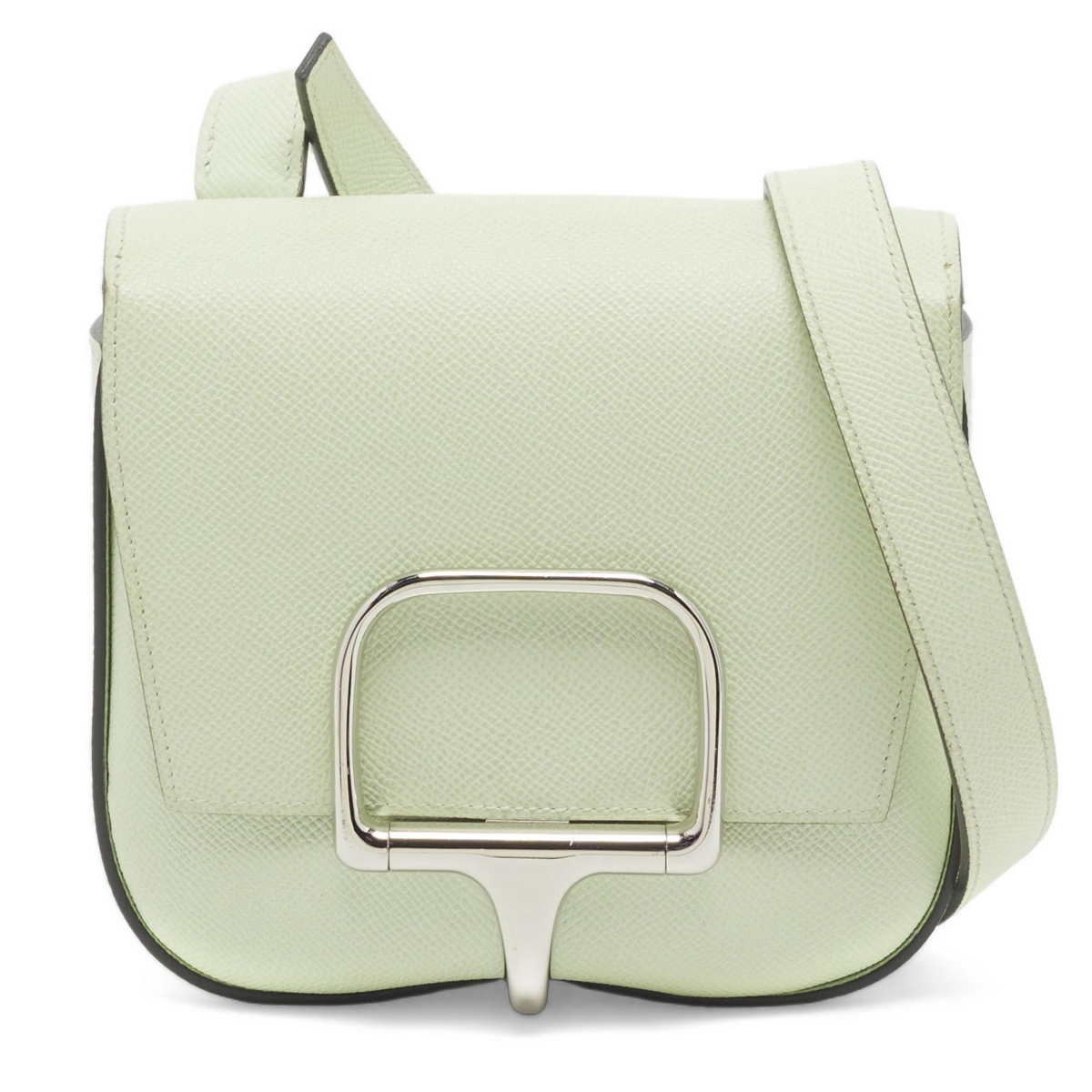 Pre-Owned Hermes Cavalleria Mini Vert Fizz Epsom Leather Crossbody Bag