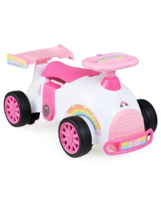 Kids 21.5" Ride-On Sliding Car with Music and Under-Seat Storage, 33 lb. Capacity, Ages 19-36 Months