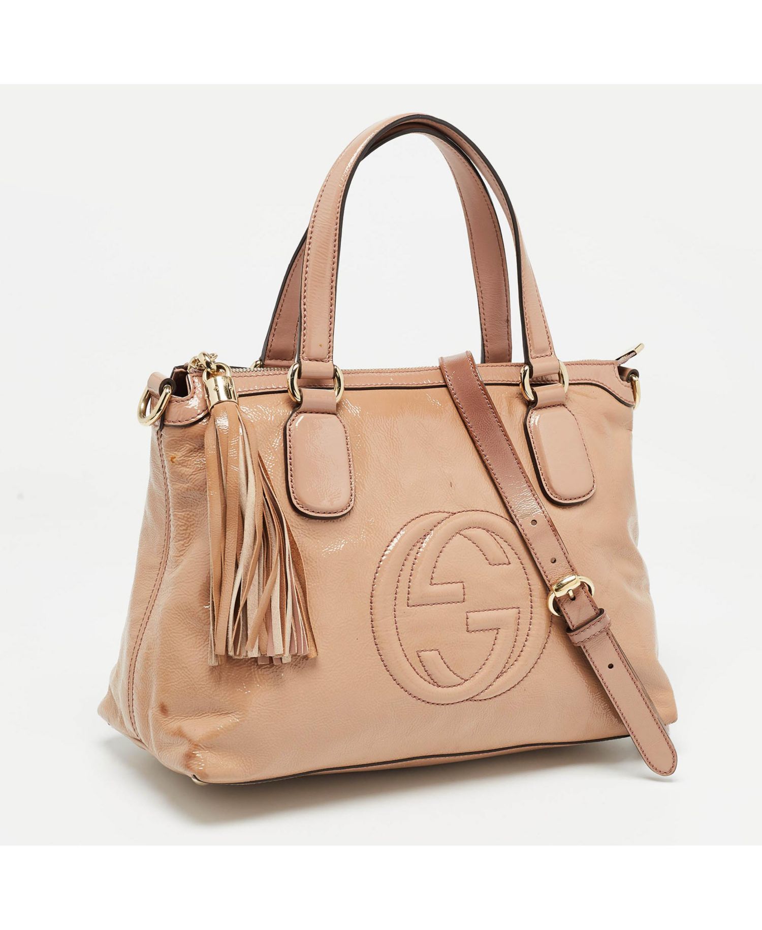 Bamboo Shopper Leather Tote