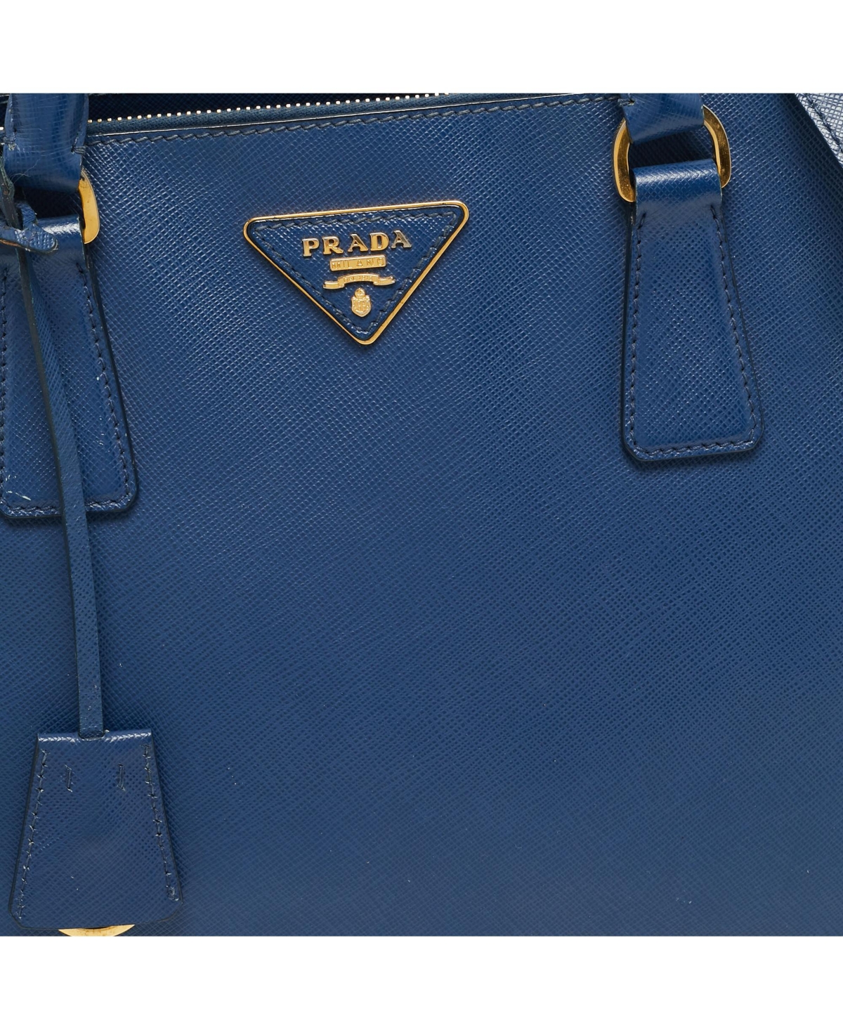 Pre-Owned Prada Galleria Saffiano Leather Double Zip Tote