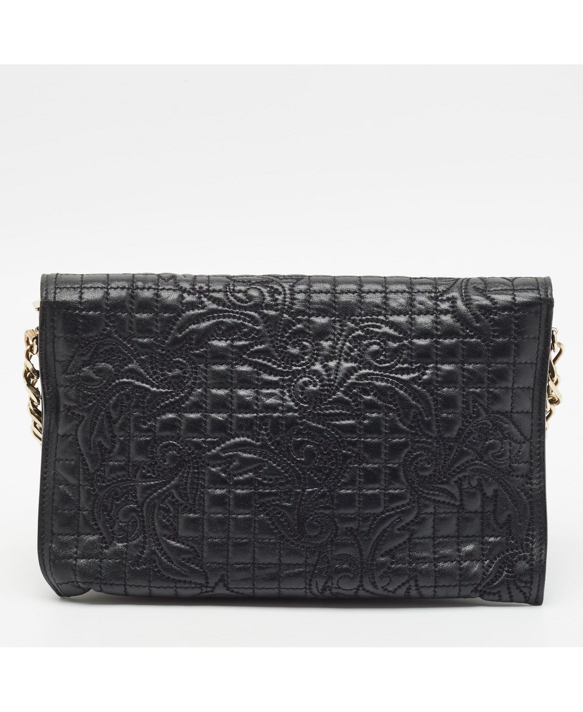 Pre-Owned Versace Women's Medusa Tassel Quilted Leather Shoulder Bag