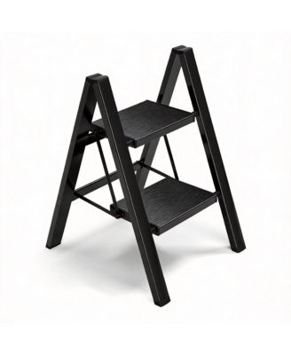 Foldable 2 Step Ladder Anti-slip Wide Pedal Portable