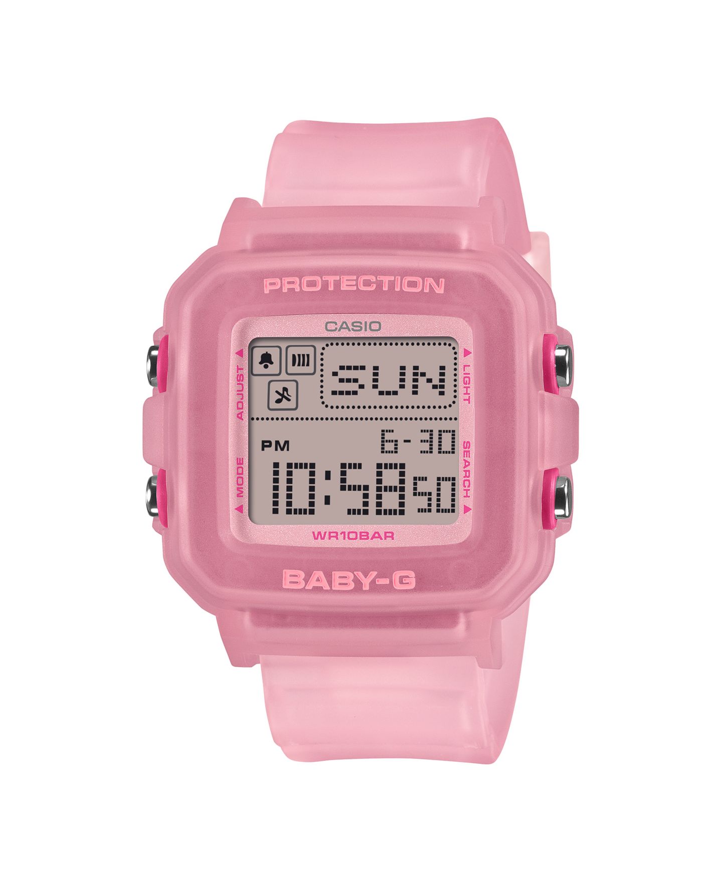 Женские часы G-Shock Baby-G Pink Resin Watch 39mm — фото 1