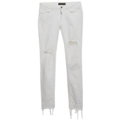 Women's Ripped Mid-Rise Skinny Jeans