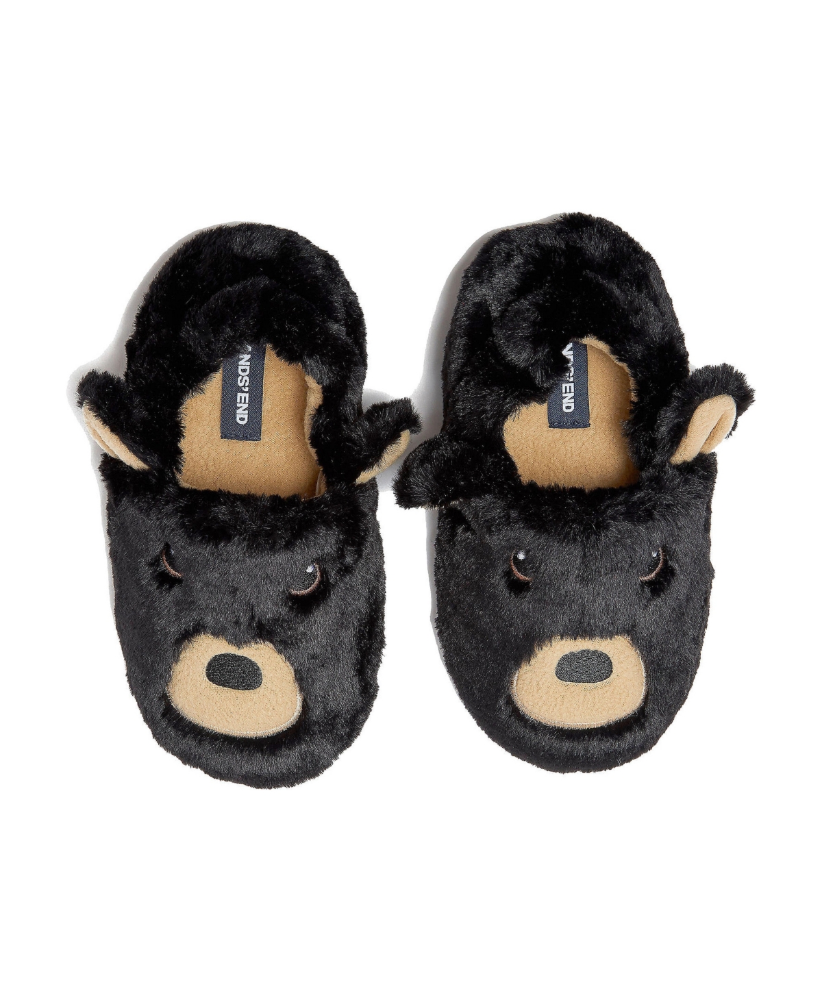 Lands' End Little Girls Cute Furry Animal Slippers