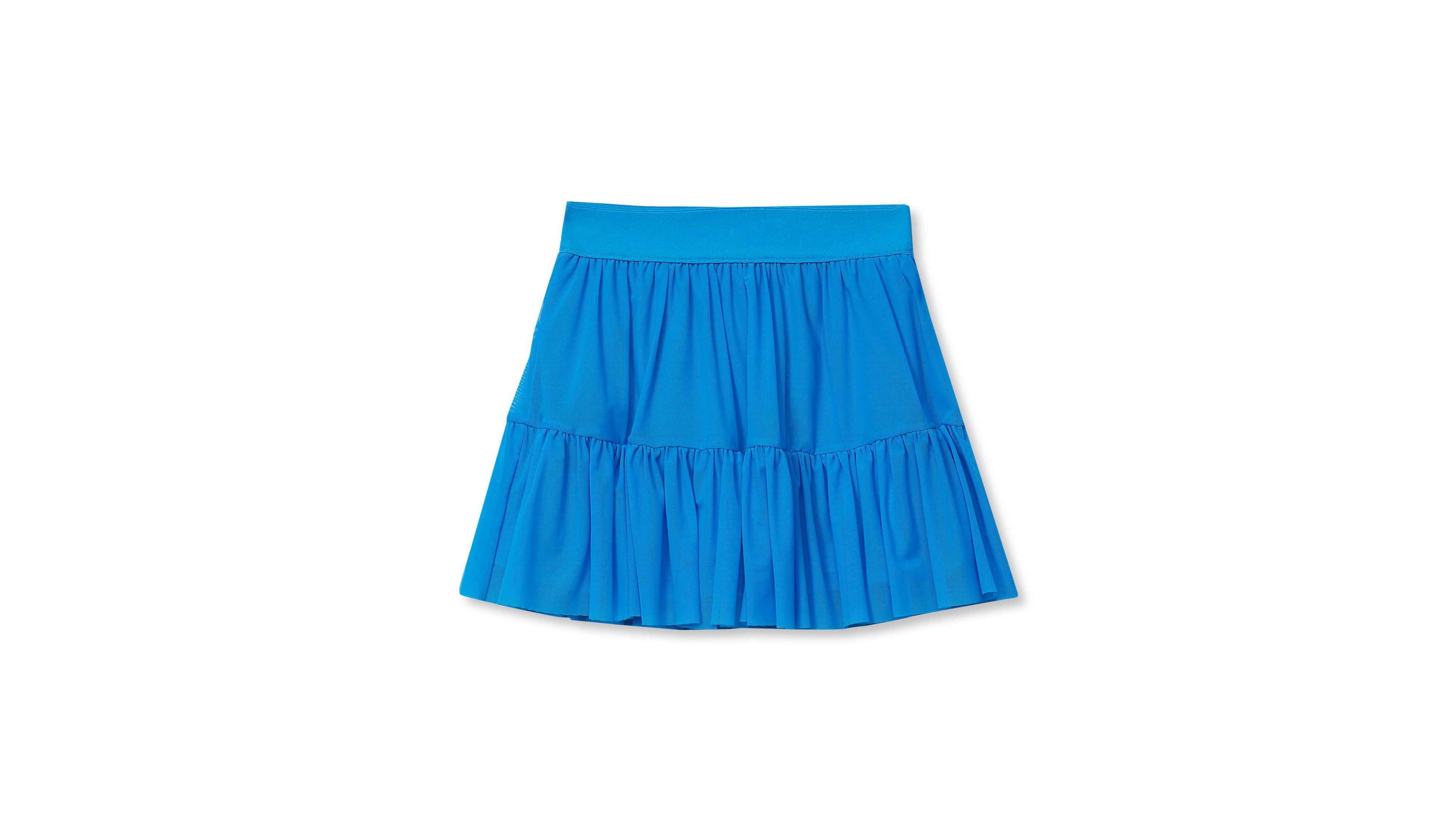 Lands' End Girls Tiered Mesh Skort