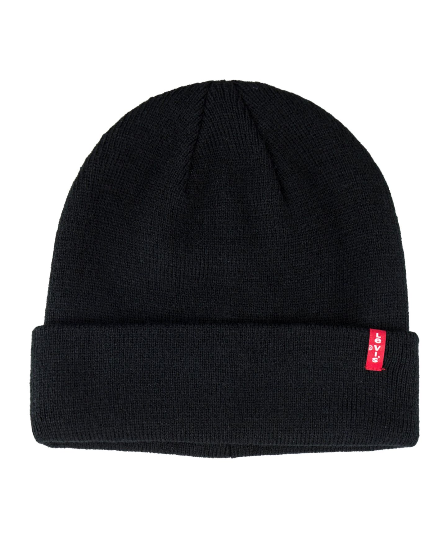 Мужские комплекты Levi's Red Tab Logo Cold Weather Knit Beanie and Scarf, 2-Piece Set, цвет: Чёрный — фото 3
