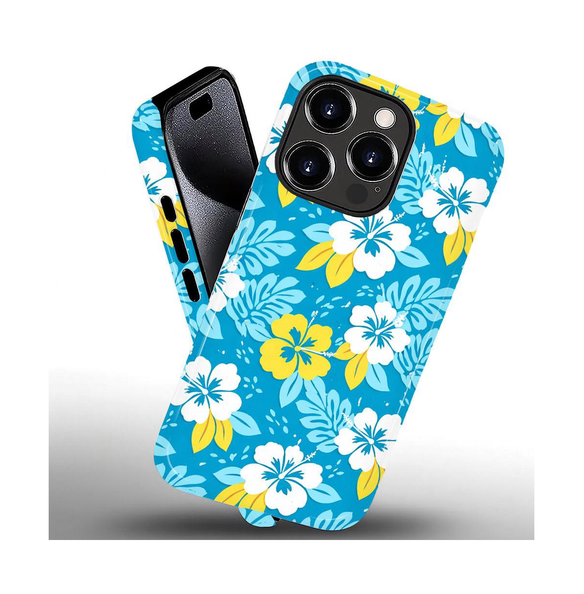 Lamicall Hibiscus Escape Shockproof Dual-Layer iPhone Case for 14 Pro Max