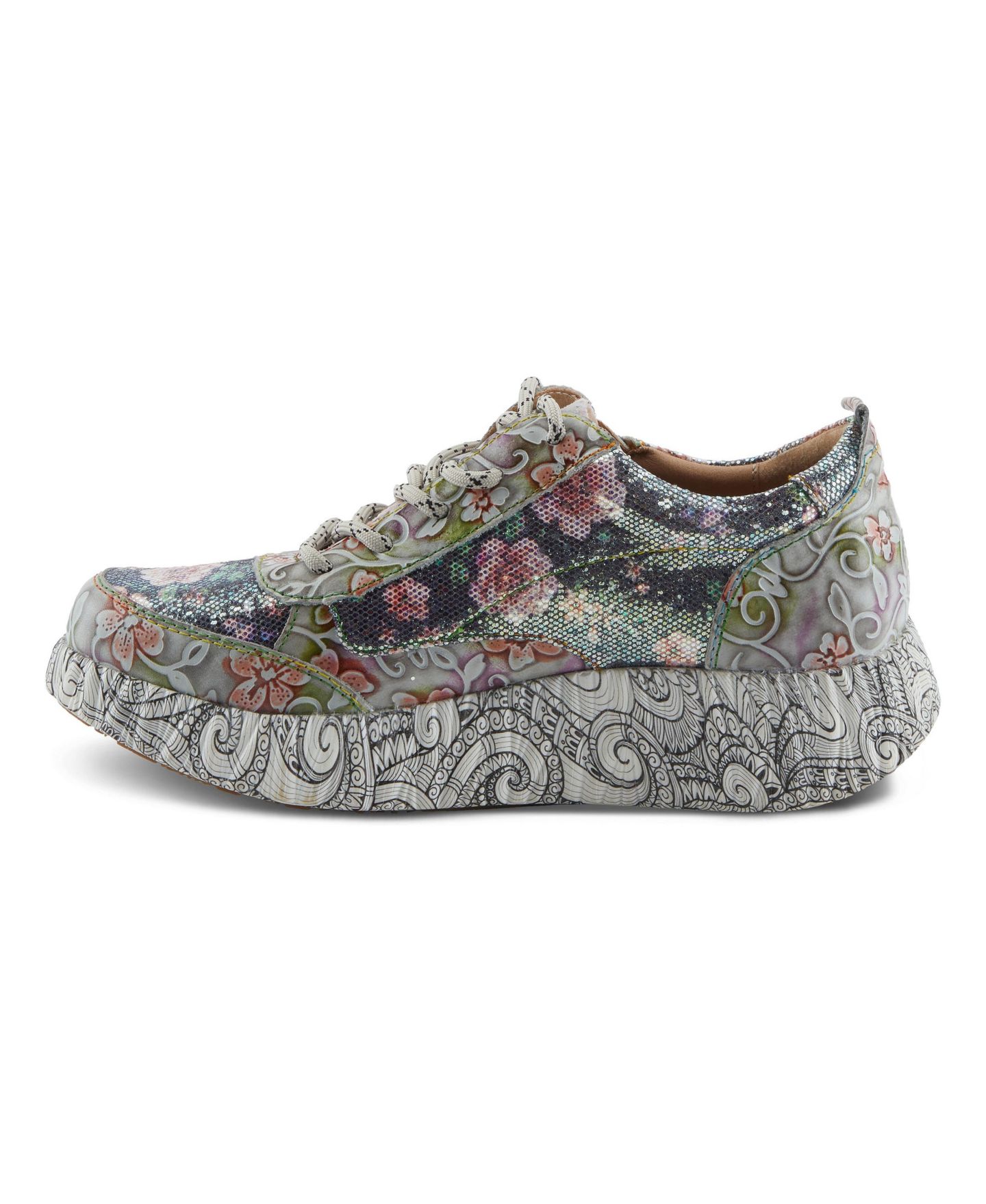 Женские кроссовки L'Artiste Spring Step Motion Fashion Sneaker with Mesh Upper, цвет: Серый разноцветный — фото 2