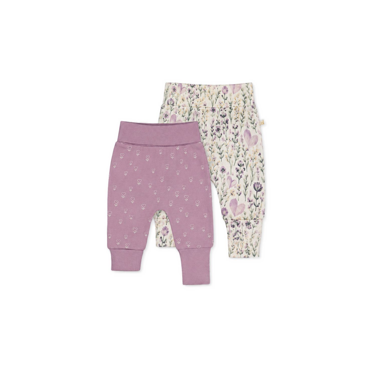 Baby Girls' Evolutive Pull-On Cotton Pants, 2-Pack