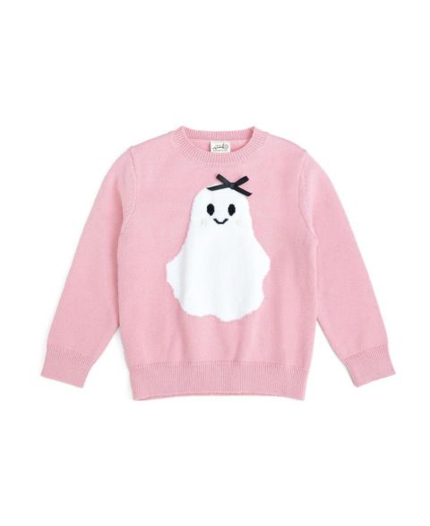 Свитер Sweet Wink Sweet Ghost Halloween для девочек-малышей, цвет: Розовый