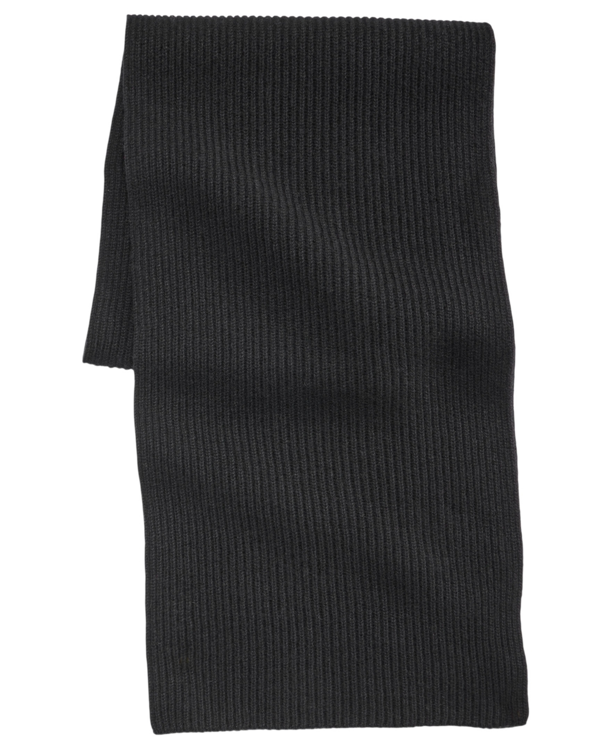 Club Room Men's Cashmere Ribbed-Knit Straight-Line Scarf, 63"L x 11.5"W, Macy's Exclusive