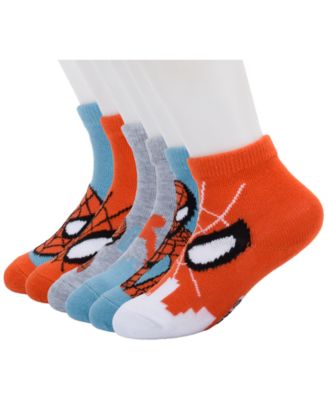 Boys' and Girls' 2T-5T Spider-Man Ankle Socks, 6-Pack
