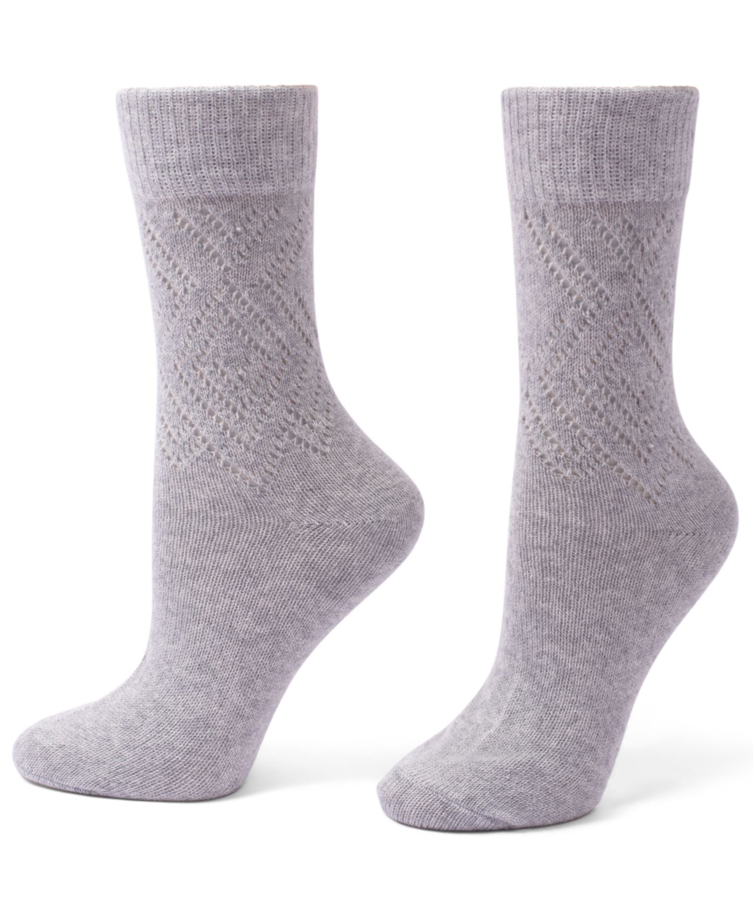 Women's Pointelle Argyle Boot Socks, 2-Pack