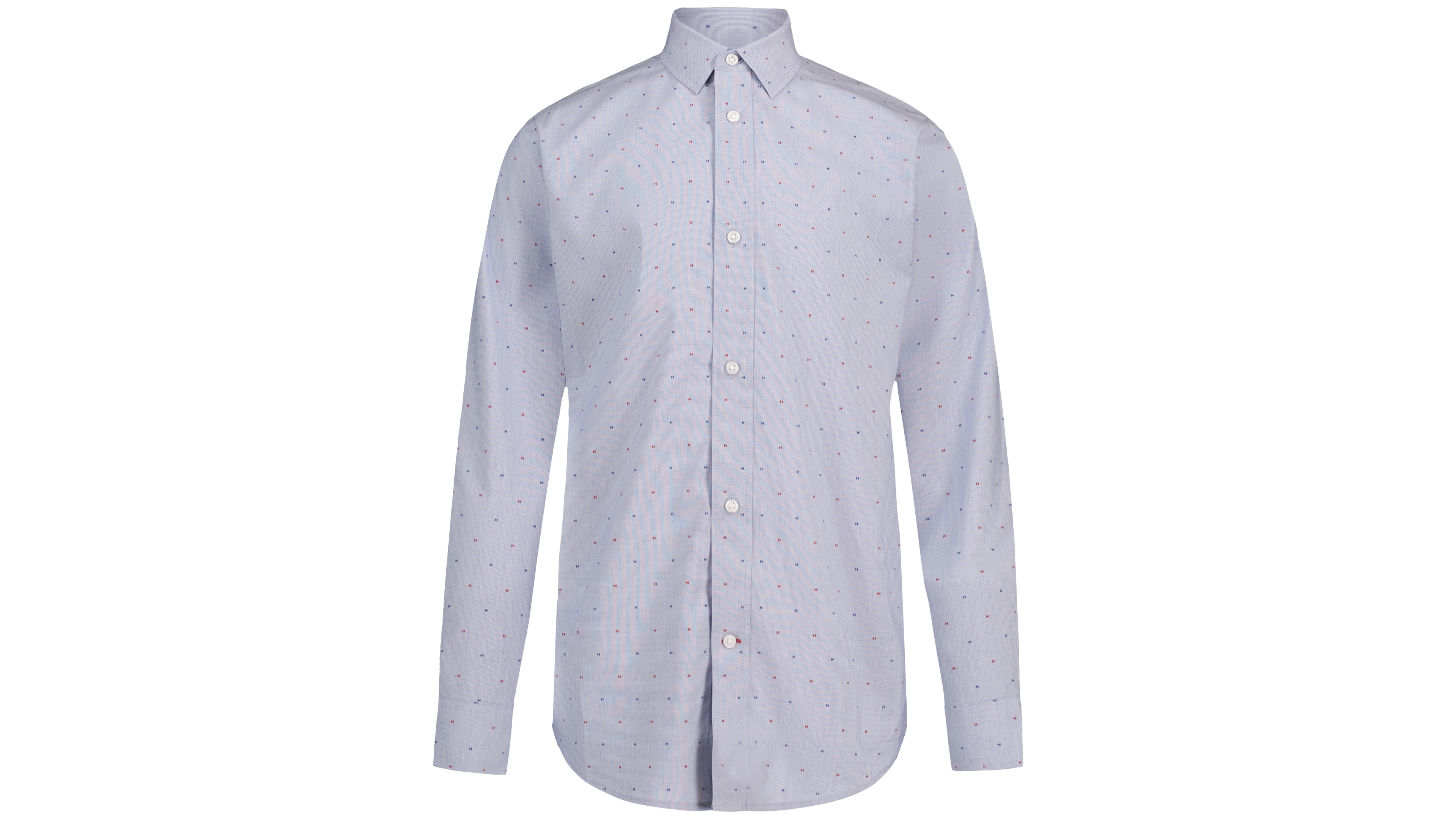 Tommy Hilfiger Men's Stretch H-Print Long-Sleeve Dress Shirt